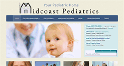 Desktop Screenshot of midcoastpediatricspa.com